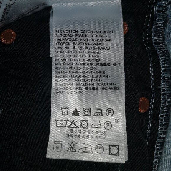 Levi's 511 Commuter Unisex Coolmax 2 Way Stretch Lt Wash Blue Jeans - Picture 9 of 16